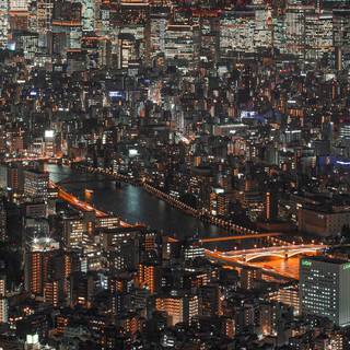 Night city iPhone wallpaper