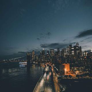 Night city iPhone wallpaper