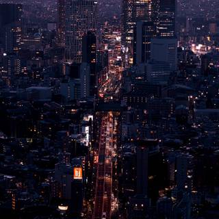 Night city iPhone wallpaper