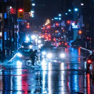 Night city iPhone wallpaper