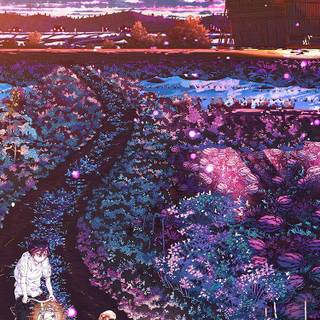 Anime night iPhone wallpaper