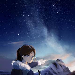 Anime night iPhone wallpaper