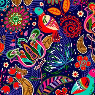 Bird abstract art wallpaper