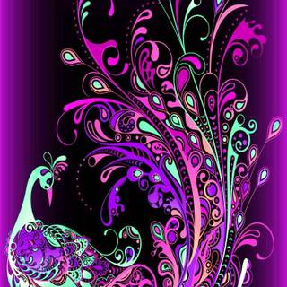 Bird abstract art wallpaper