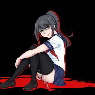 Anime Yandere PC wallpaper