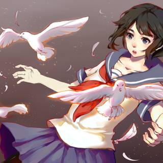 Anime Yandere PC wallpaper