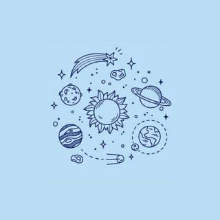 Light blue phone wallpaper