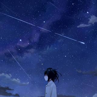 Anime night phone wallpaper