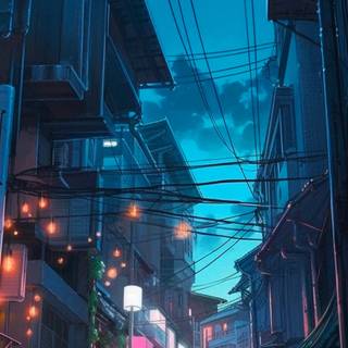 Anime night phone wallpaper