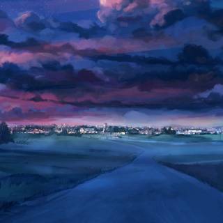 Anime night phone wallpaper