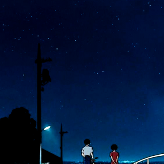 Anime night phone wallpaper