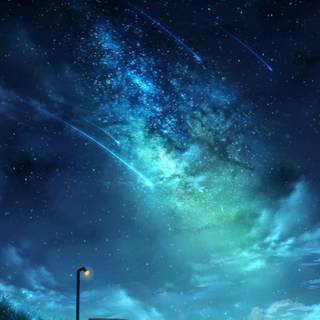 Anime night phone wallpaper