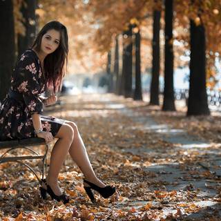 Autumn dress wallpaper