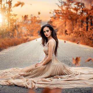 Autumn dress wallpaper