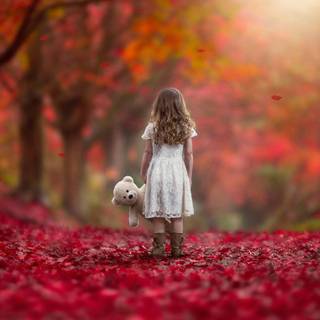 Autumn dress wallpaper