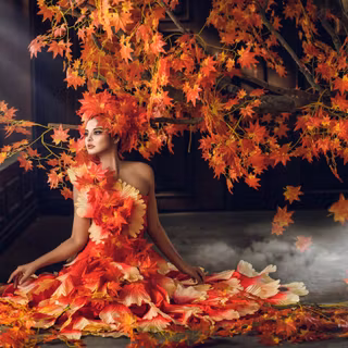 Autumn dress wallpaper