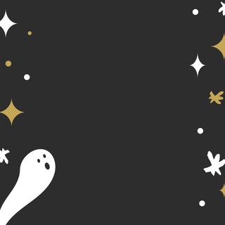 Preppy Halloween ghost wallpaper