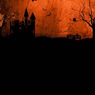 Orange and black Halloween wallpaper