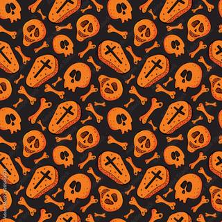 Orange and black Halloween wallpaper