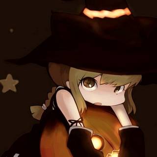 Anime Halloween iPhone wallpaper