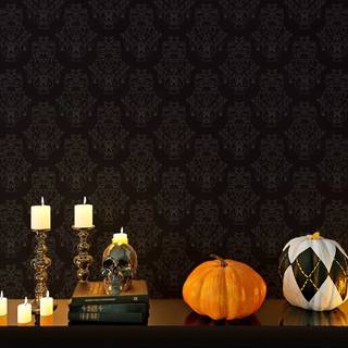Orange and black Halloween wallpaper