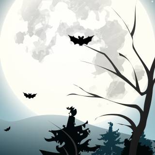 Anime Halloween iPhone wallpaper