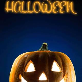 Blue Happy Halloween wallpaper