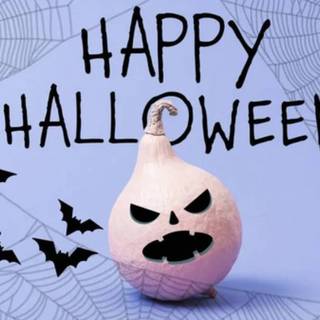 Blue Happy Halloween wallpaper