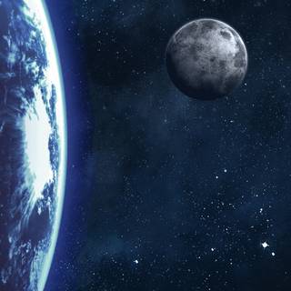 Moon portrait wallpaper