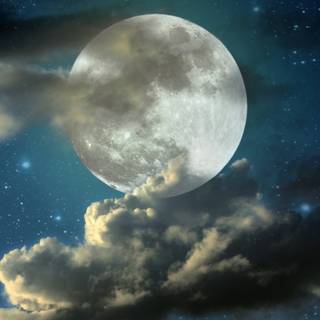 Moon portrait wallpaper