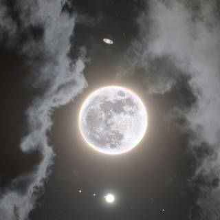 Moon portrait wallpaper