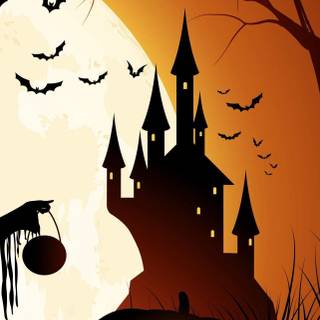Vertical cute Halloween wallpaper