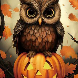 Vertical cute Halloween wallpaper