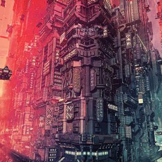 Fantasy city 4k wallpaper