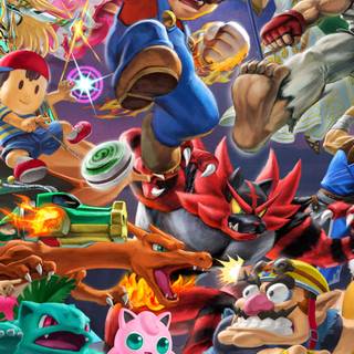 Super Smash Bros phone wallpaper