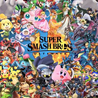 Super Smash Bros phone wallpaper