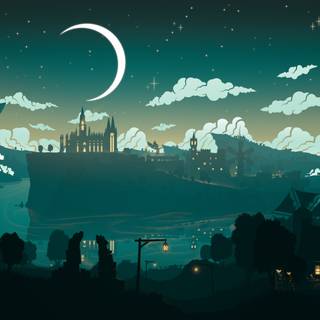 Fantasy city 4k wallpaper