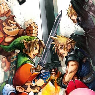 Super Smash Bros phone wallpaper