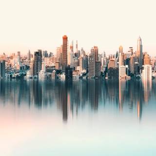 Fantasy city 4k wallpaper