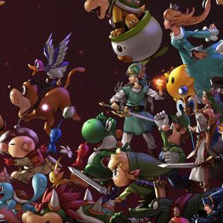 Super Smash Bros phone wallpaper