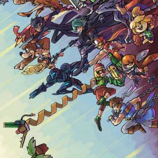 Super Smash Bros phone wallpaper