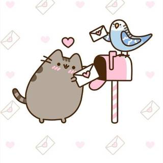 Pusheen phone wallpaper