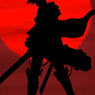 Red anime iPhone wallpaper