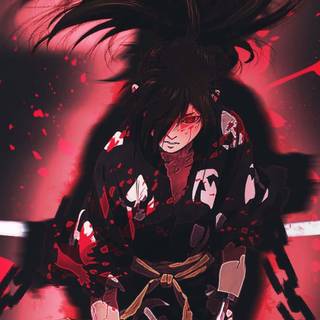 Red anime iPhone wallpaper