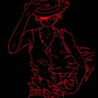 Red anime iPhone wallpaper