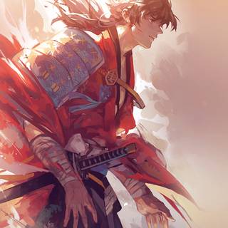 Red anime iPhone wallpaper