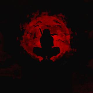 Red anime iPhone wallpaper