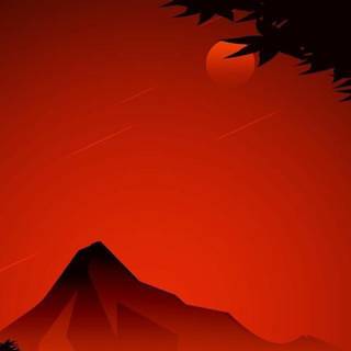 Red anime iPhone wallpaper