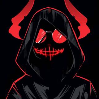 Red anime iPhone wallpaper