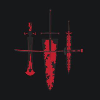 Red anime iPhone wallpaper